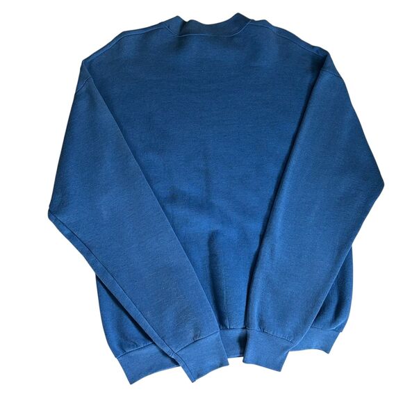 Vintage Fruit Of The Loom Chicago Heather Blue Crew Sweatshirt Size XL - Picture 2 of 5